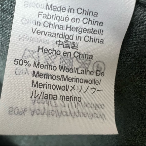 Madewell Merino Wool Blend Sweater Crew Neck Green Size M Essential Contemporary - Picture 7 of 10